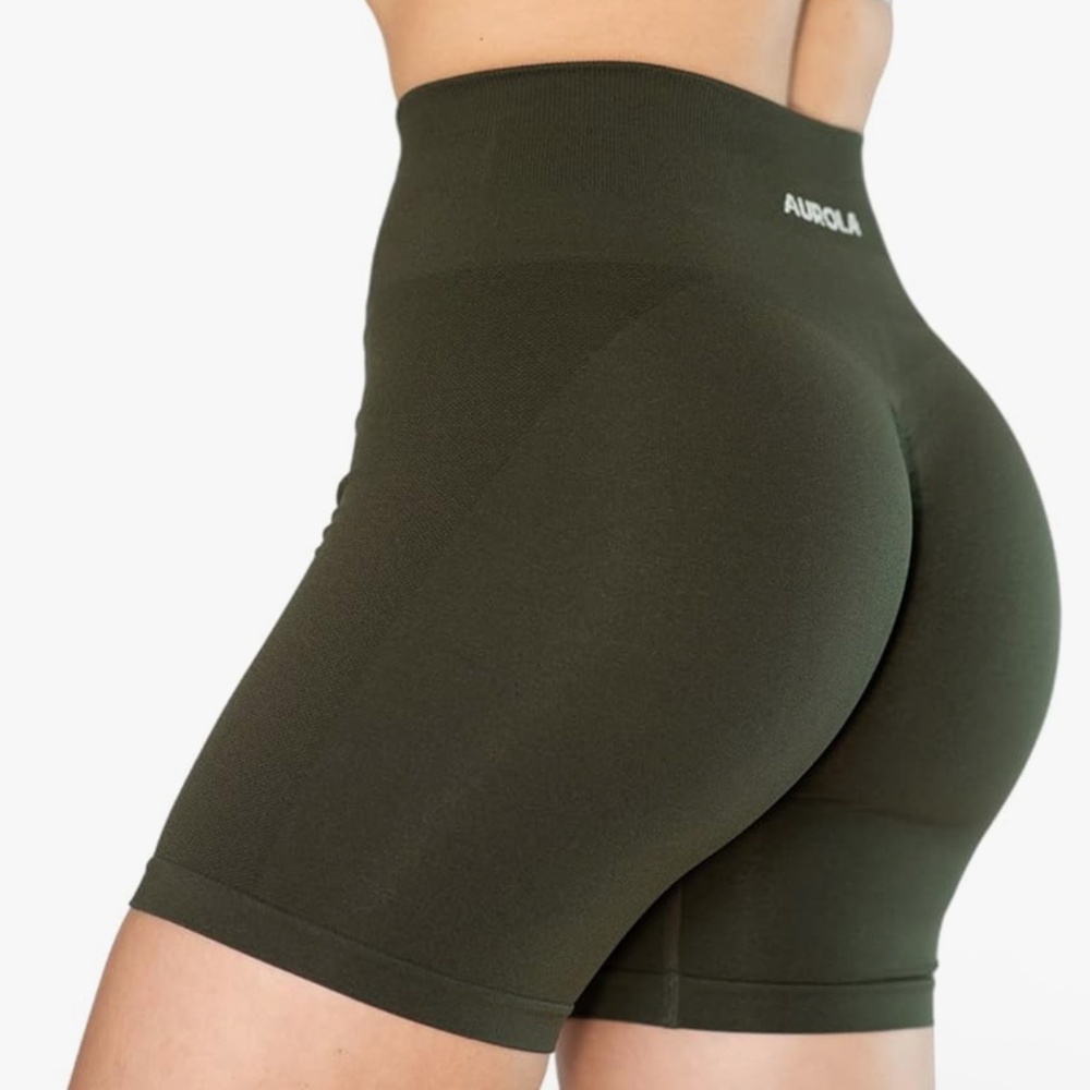 AUROLA Intensify Workout Shorts for Women Seamless Scrunch Short Gym Yoga Runni